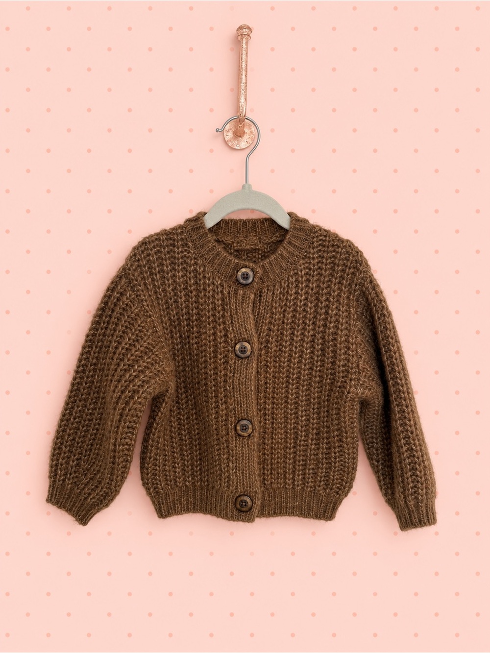 Zara Girls Chunky Wool Blend Cardigan
